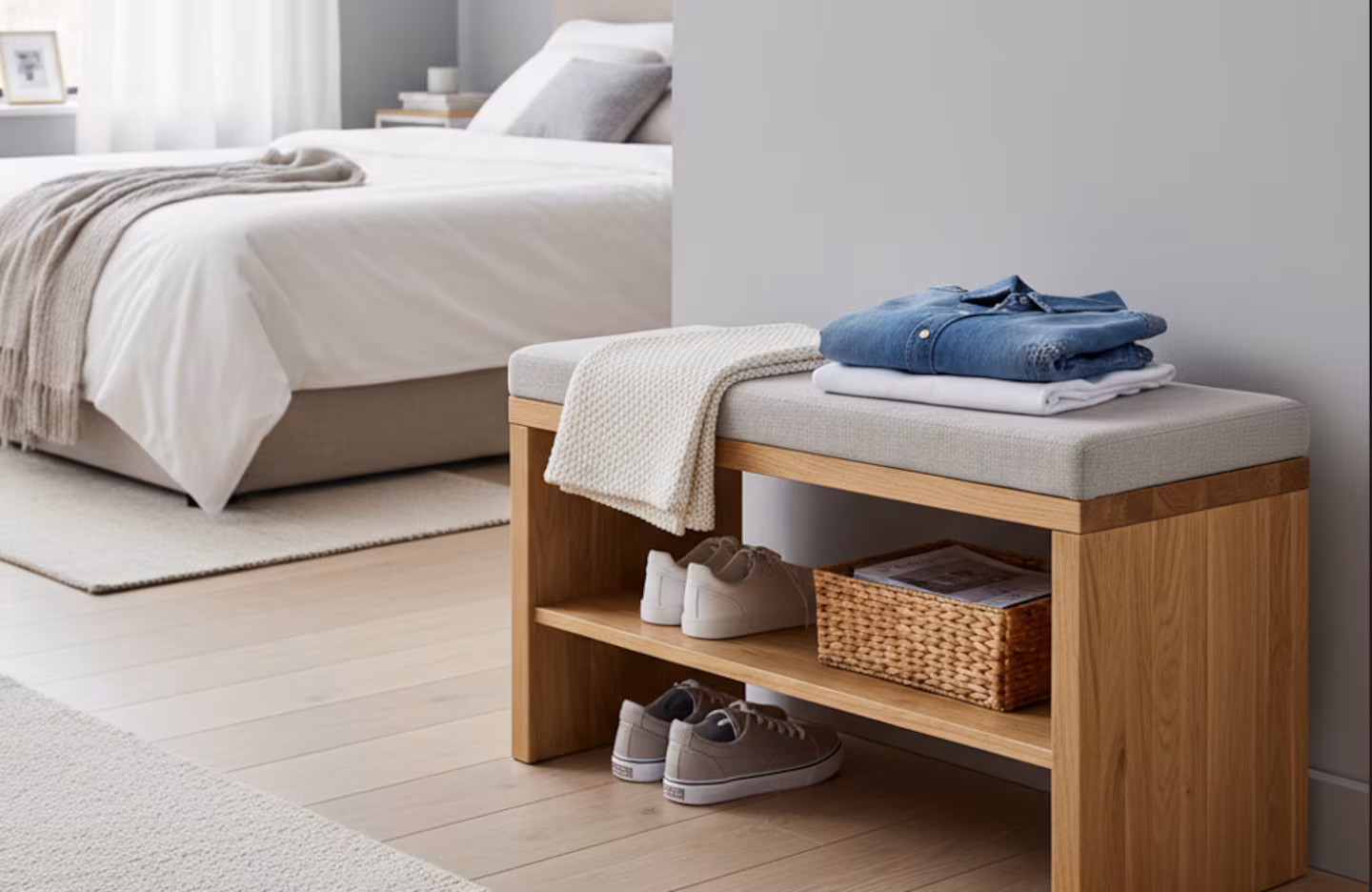 Auf Wiedersehen, Stühle mit Kleidung im Schlafzimmer: ein neuer eleganter und multifunktionaler Trend
